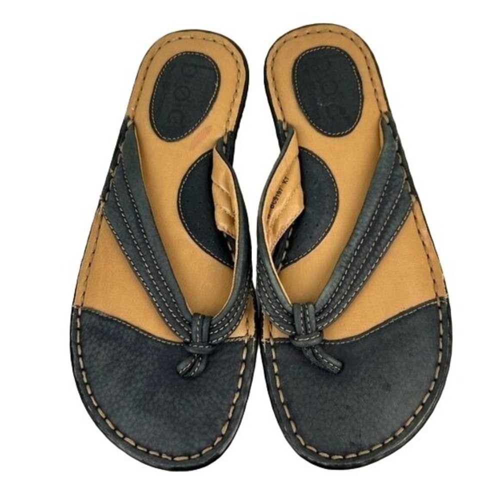 B.O.C. Navy Blue Flip Flops, Sz 7/38